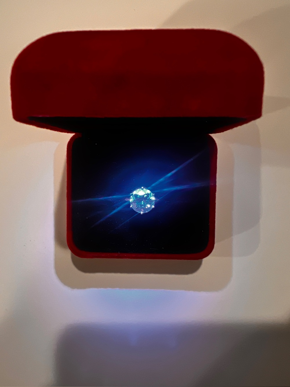 3.0ct lab diamond round brilliant platinum Tiffany style setting